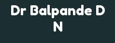 Dr Balpande D N