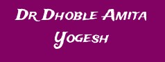 Dr Dhoble Amita Yogesh