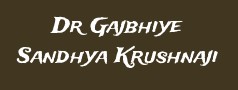 Dr Gajbhiye Sandhya Krushnaji