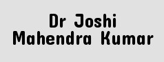 Dr Joshi Mahendra Kumar