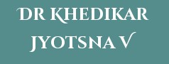 Dr Khedikar Jyotsna V
