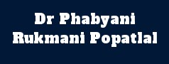 Dr Phabyani Rukmani Popatlal