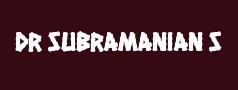 Dr Subramanian S